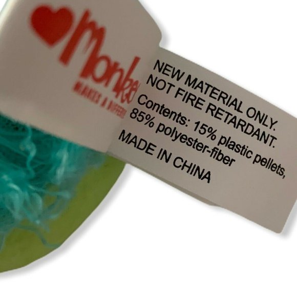 Monkeez & Friends Stuffed Green Porcupine Cecil - Picture 5 of 6